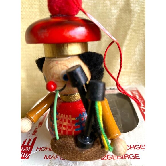 Vintage Steinbach German Christmas Ornament With Box - Scottish Bagpipe Player - Picture 5 of 6